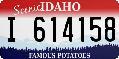 ID license plate I614158