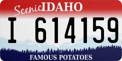 ID license plate I614159