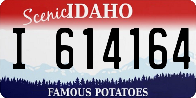 ID license plate I614164