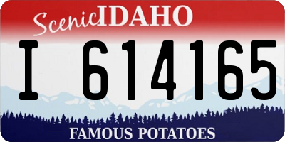 ID license plate I614165