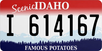 ID license plate I614167