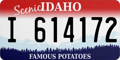 ID license plate I614172