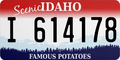 ID license plate I614178