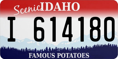 ID license plate I614180