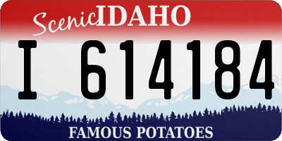 ID license plate I614184