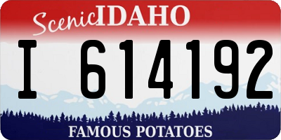 ID license plate I614192