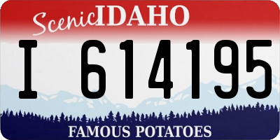 ID license plate I614195