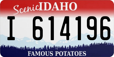 ID license plate I614196