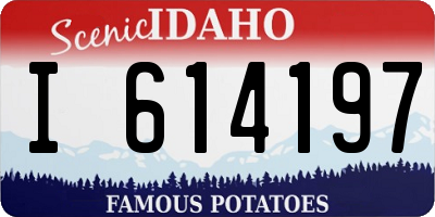 ID license plate I614197