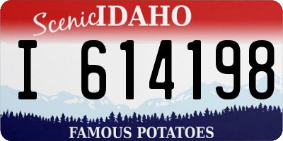 ID license plate I614198