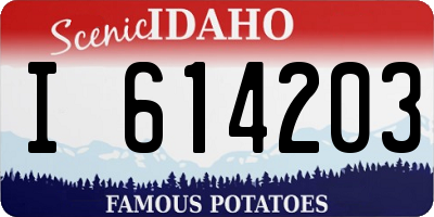 ID license plate I614203