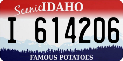 ID license plate I614206