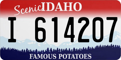 ID license plate I614207
