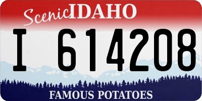 ID license plate I614208