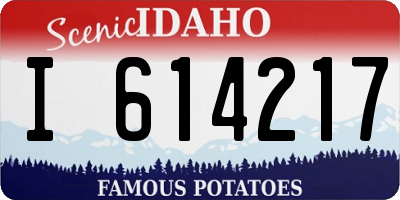 ID license plate I614217