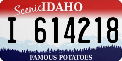 ID license plate I614218