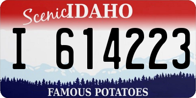 ID license plate I614223