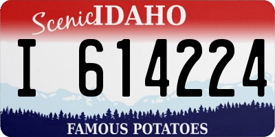 ID license plate I614224