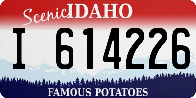 ID license plate I614226