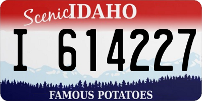 ID license plate I614227