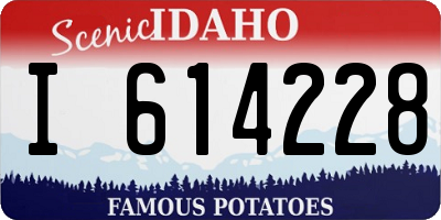 ID license plate I614228