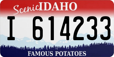 ID license plate I614233