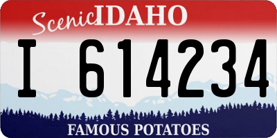 ID license plate I614234