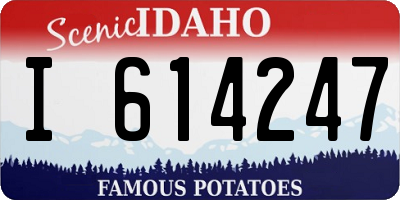 ID license plate I614247