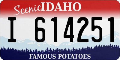 ID license plate I614251
