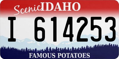 ID license plate I614253