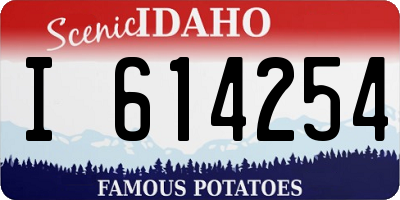 ID license plate I614254