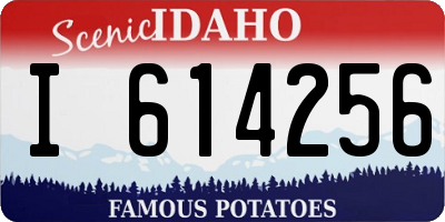ID license plate I614256