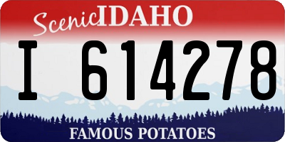 ID license plate I614278
