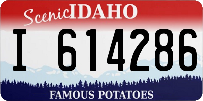 ID license plate I614286