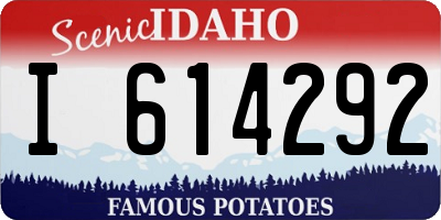 ID license plate I614292