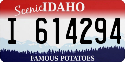 ID license plate I614294