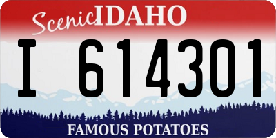 ID license plate I614301
