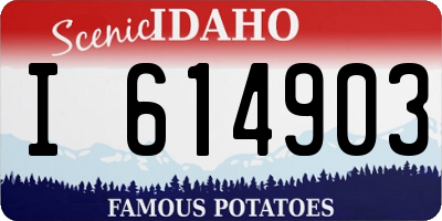 ID license plate I614903