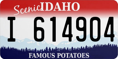 ID license plate I614904