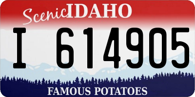 ID license plate I614905