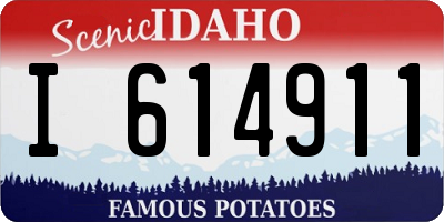 ID license plate I614911
