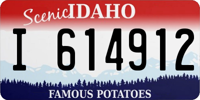 ID license plate I614912