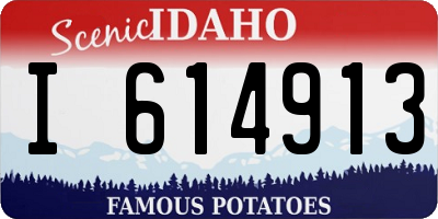 ID license plate I614913