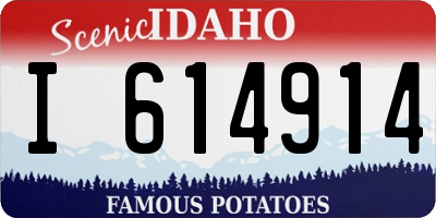 ID license plate I614914