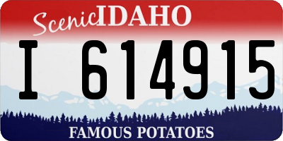 ID license plate I614915