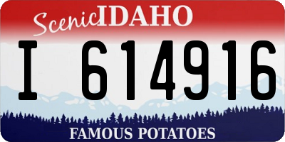 ID license plate I614916