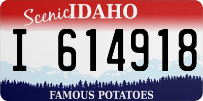 ID license plate I614918