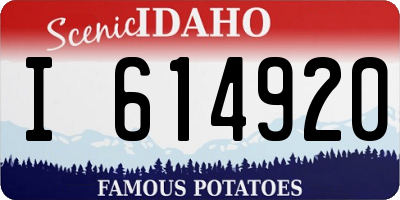 ID license plate I614920