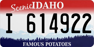 ID license plate I614922