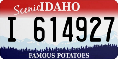 ID license plate I614927